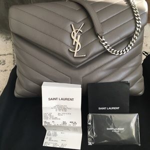 YSL LouLou Shoulder Bag, Matelasse Chevron Medium